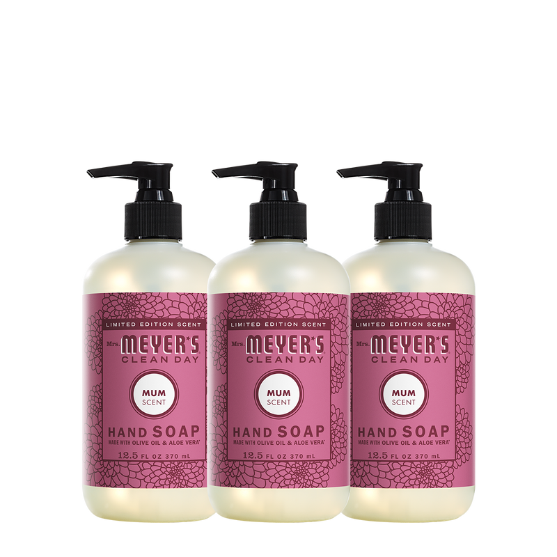 Mrs. Meyer's Mum Liquid Hand Soap 3-count Bundle 