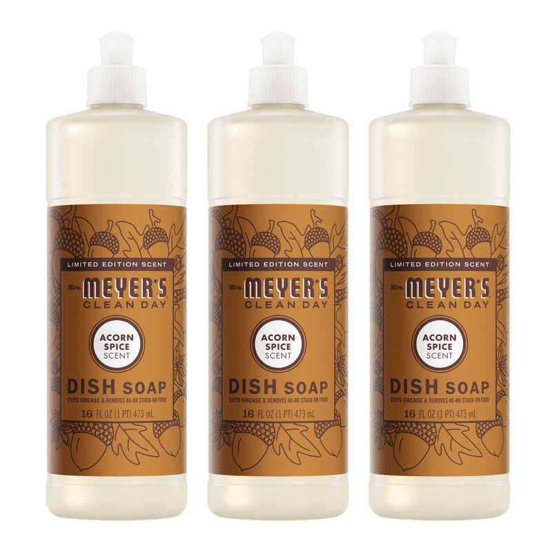 Mrs. Meyer's Acorn Spice Dish Soap 3-count bundle