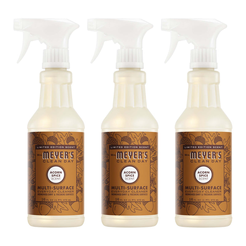 Mrs. Meyer's Acorn Spice Multi-Surface Everyday Cleaner 3-count Bundle