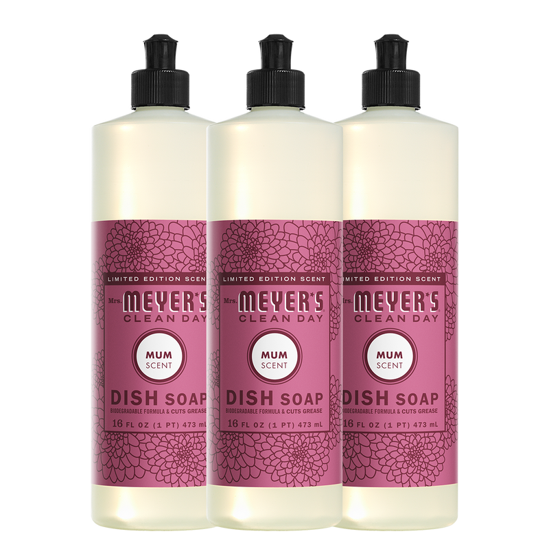 Mrs. Meyer's Mum Dish Soap 3-count bundle