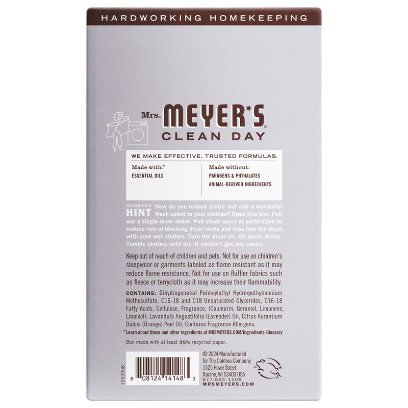 Mrs. Meyer's Lavender Dryer Sheets
