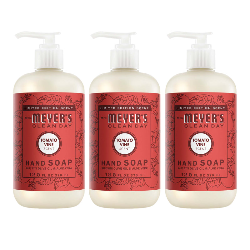Mrs. Meyer's Tomato Vine Liquid Hand Soap 3-count Bundle 