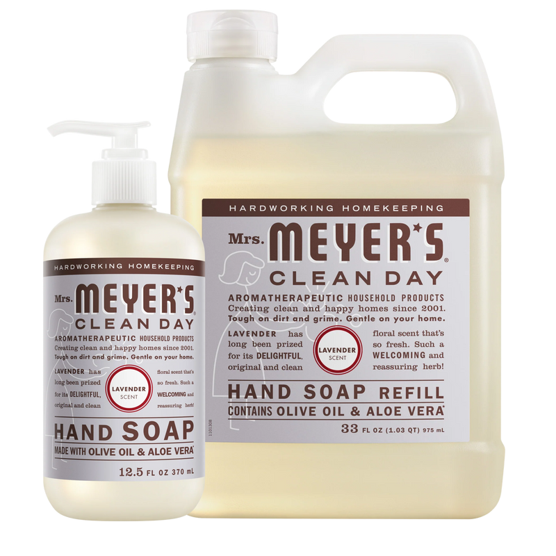 Mrs. Meyer's Lavender Liquid Hand Soap &amp; Refill Set