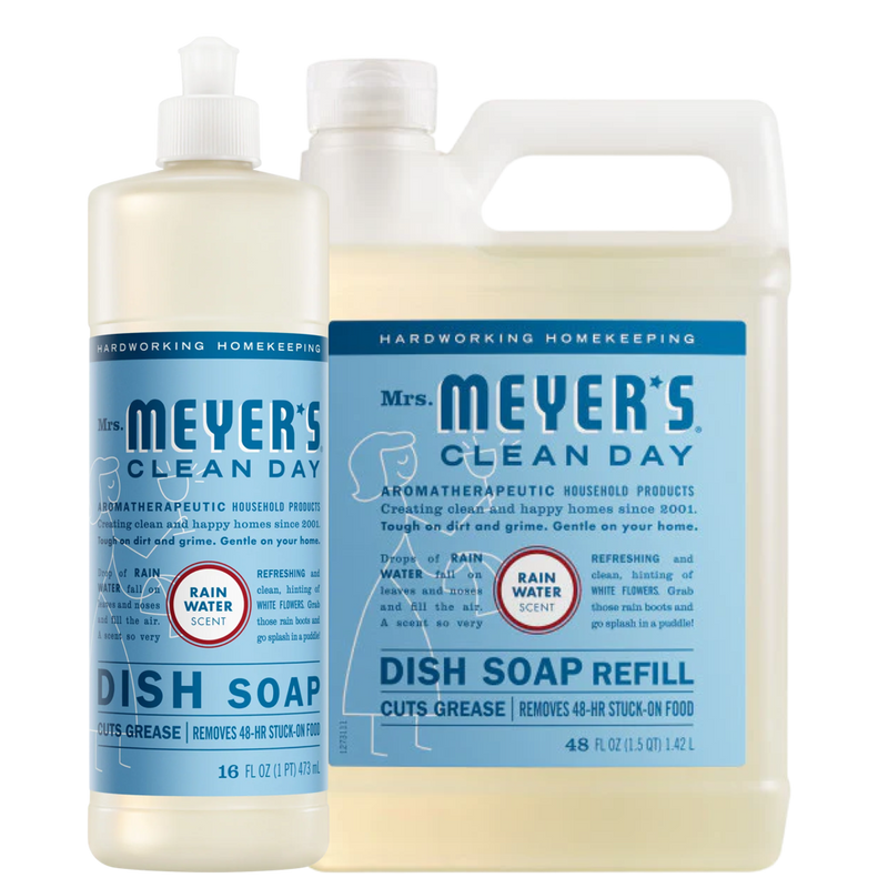 Mrs. Meyer's Rain Water Dish Soap &amp; Refill Set