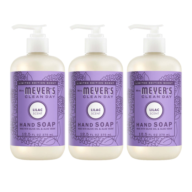 Mrs. Meyer's Lilac Liquid Hand Soap 3-count Bundle 