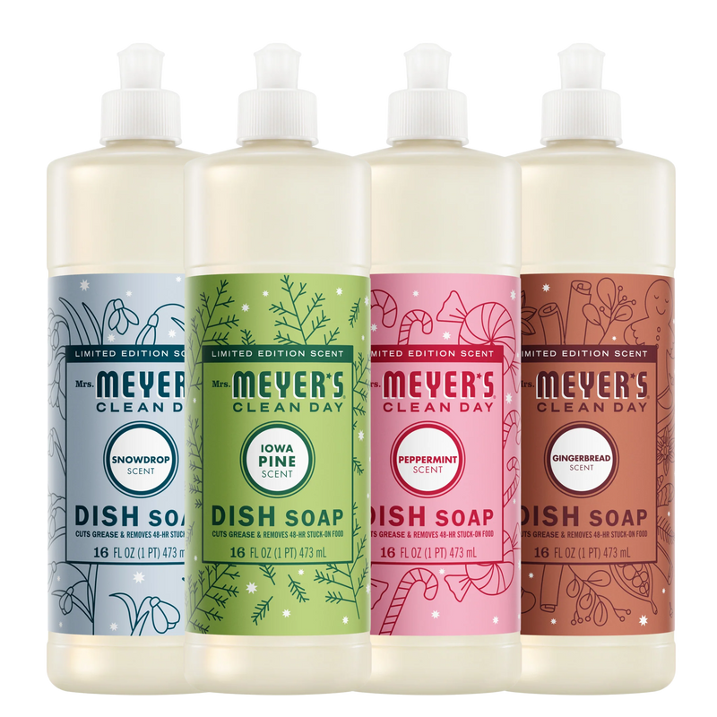 Mrs. Meyer's Holiday Seasonal Dish Soap Collection