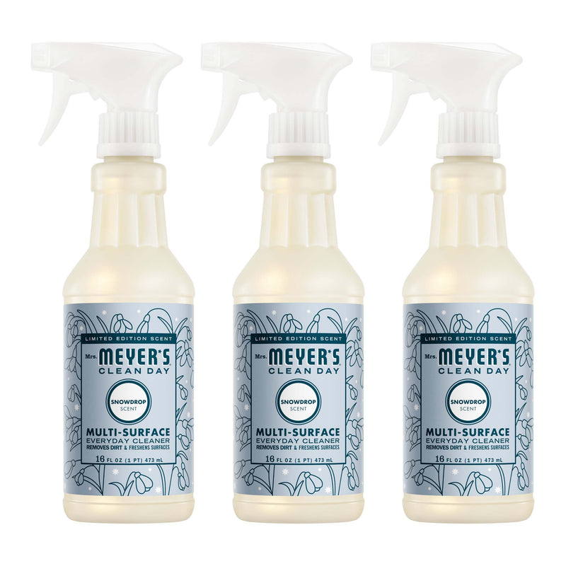 Mrs. Meyer's Snowdrop Multi-Surface Everyday Cleaner 3-count Bundle